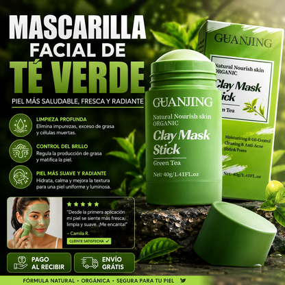 🍵 MASCARILLA FACIAL DE TÉ VERDE ✨