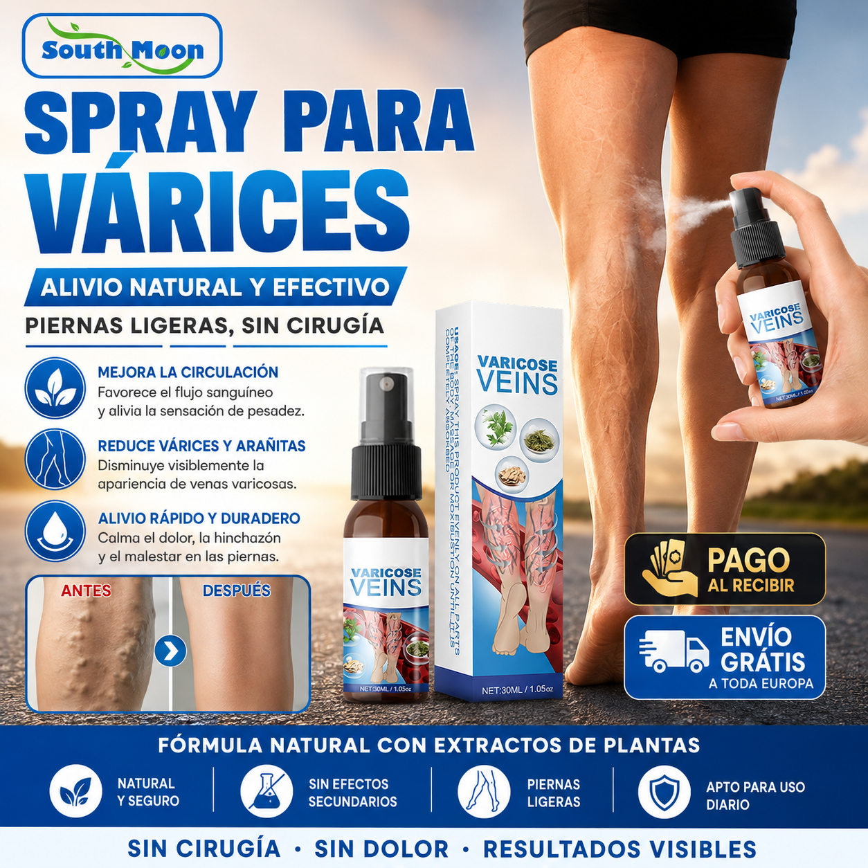 🩸 SPRAY ANTI-VÁRICES DE ALIVIO Y BIENESTAR 🌿