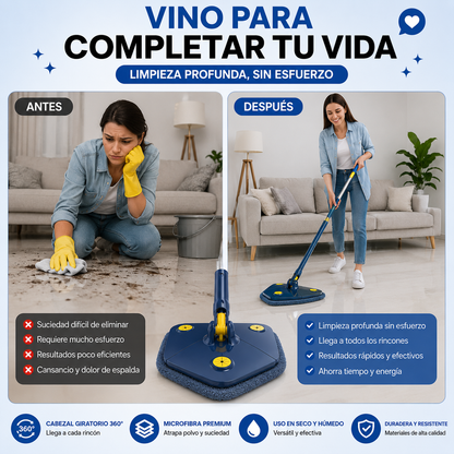 ✨ ¡FREGONA DE LIMPIEZA 360° AUTOESCURRIBLE! 🧽 + ENVÍO GRATIS! 🎁 ¡REGALO SOLO POR HOY! 🔥