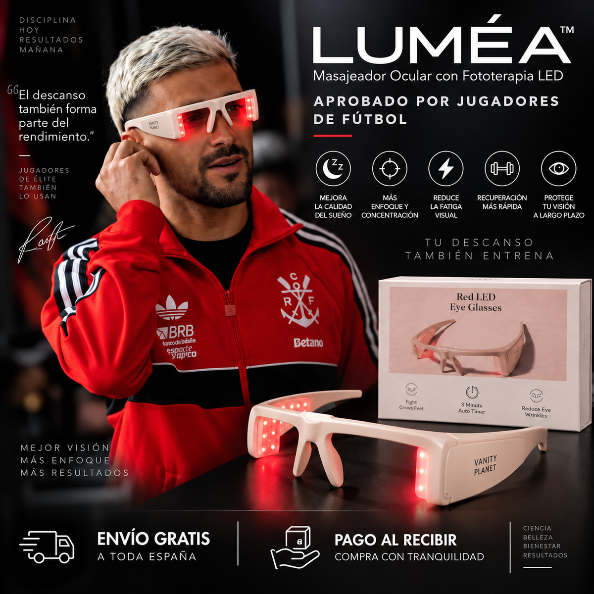 LUMÉA™ Masajeador Ocular con Fototerapia LED