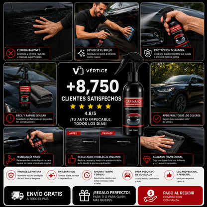 🚗 SPRAY REPARADOR DE ARAÑAZOS PRO 120ML ✨