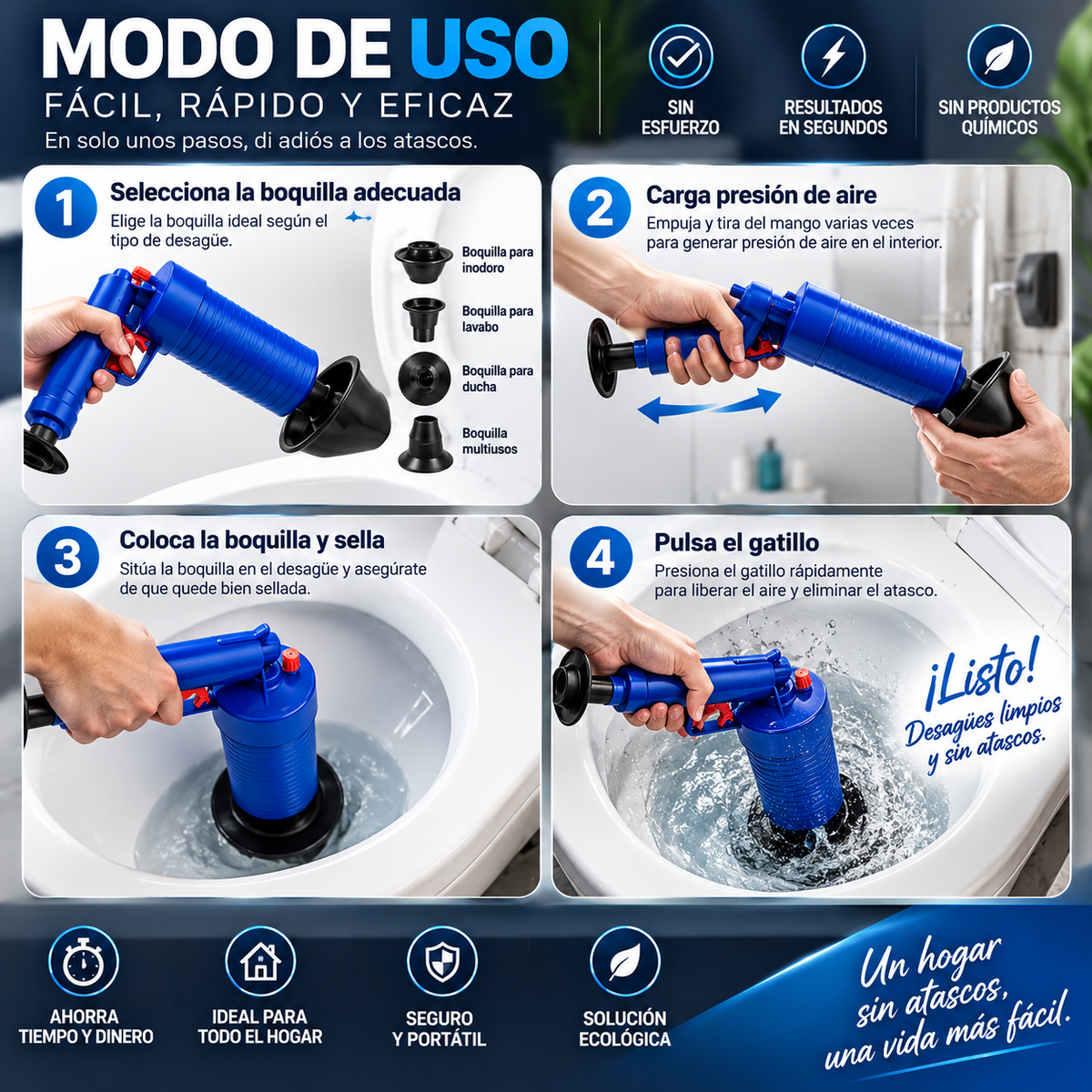 CLEARFLOW™ — DESATASCADOR DE ALTA PRESIÓN
