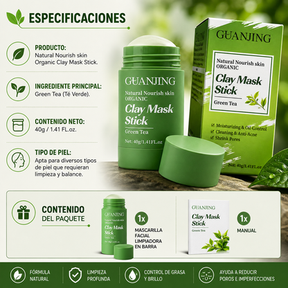 🍵 MASCARILLA FACIAL DE TÉ VERDE ✨