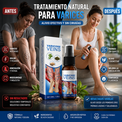 🩸 SPRAY ANTI-VÁRICES DE ALIVIO Y BIENESTAR 🌿