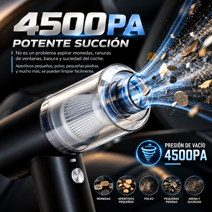 AUTOVÉR™ - Aspirador Portátil de Alto Rendimiento para Coche