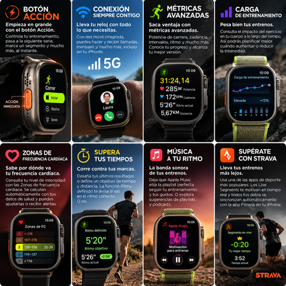 SMARTWATCH ULTRA PRO CON CORREA EXTRA DE REGALO!