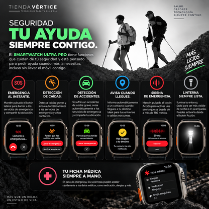 SMARTWATCH ULTRA PRO CON CORREA EXTRA DE REGALO!